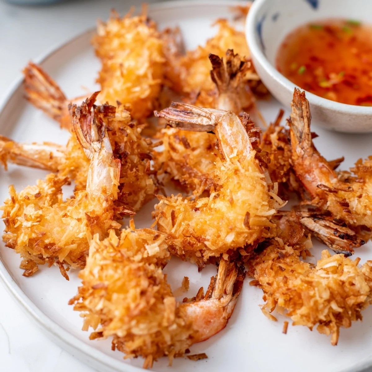 Imagine tender shrimp cloaked in crispy coconut coating: your homemade Crispy Coconut Shrimp ready to enjoy.