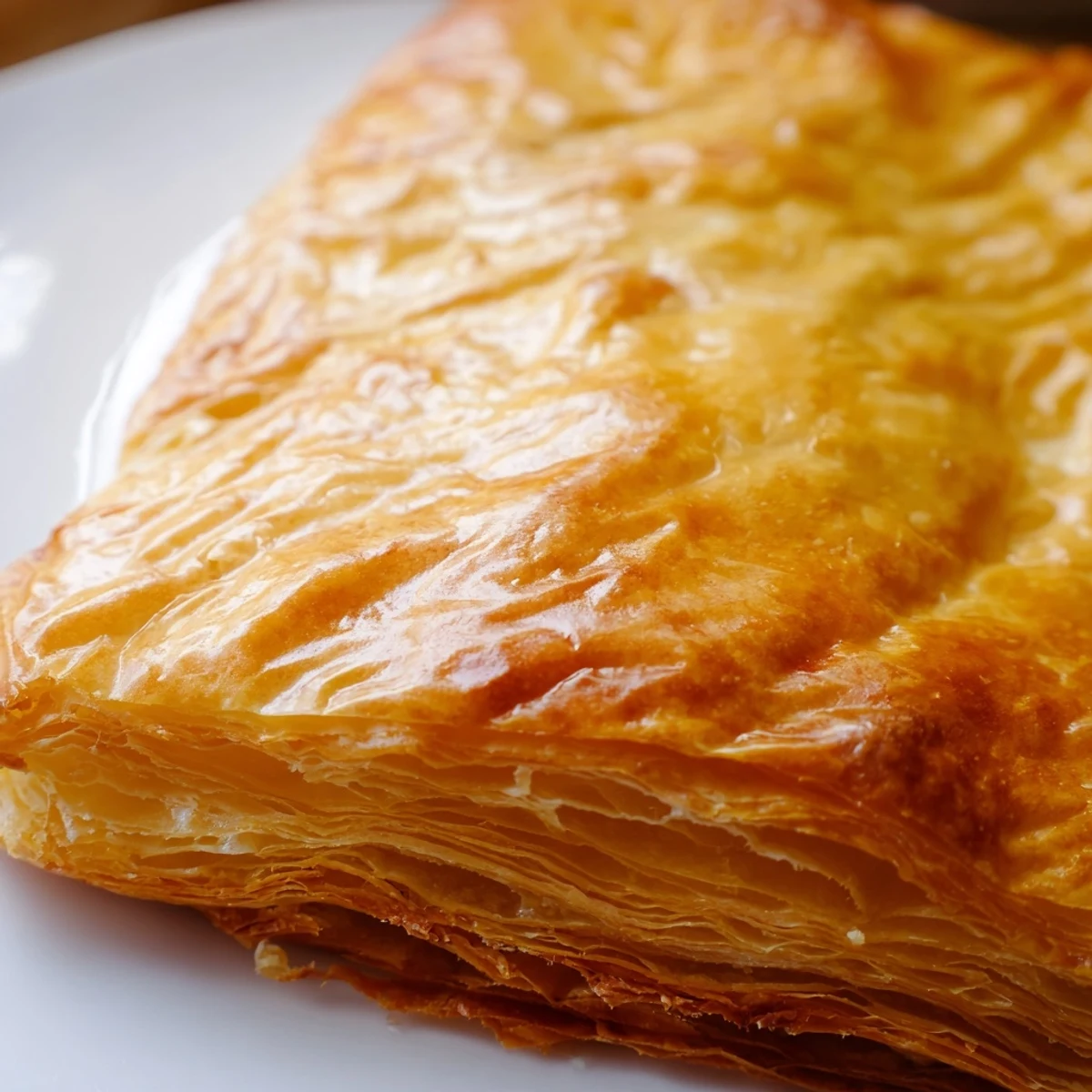 Golden rustic chicken ricotta and herb pie sliced to reveal creamy cheesy filling