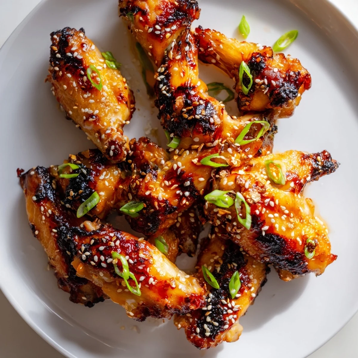 Crispy miso honey marinated chicken wings glazed to a deep golden brown