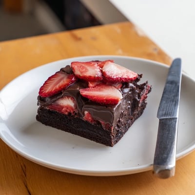 Chocolate Strawberry Brownies